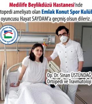 Successful sportsman had surgery on the knee at Medilife Beylikdüzü Hospital.